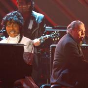 Little Richard och Jerry Lee Lewis tillsammans på scen på Grammygalan i Los Angeles 2008.