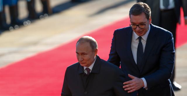 Vucic och Putin, 2019. Darko Vojinovic / AP