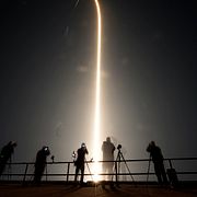 Uppskjutning av en Space X-raket. Arkivbild från 2024.