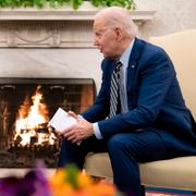 von der Leyen och Biden i Washington. 