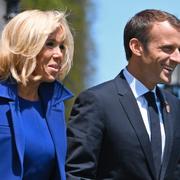 Brigitte och Emmanuel Macron. 