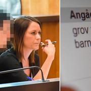 Barnläkaren tillsammans med sin advokat under en häktningsförhandling. 