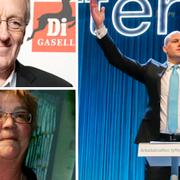 K-G Bergström, Lena Mellin och Fredrik Reinfeldt.