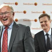 Arkivbild: Swedbanks styrelseordförande Göran Persson och bankens koncernchef Hens Henriksson. 