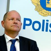 Rikspolischef, Dan Eliasson presenterar den nya polismyndigheten som trädde i kraft vid årsskiftet. 