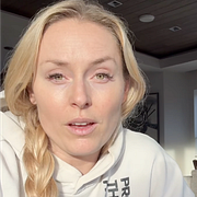 Lindsey Vonn i videon, bild från olycksögonblicket. 