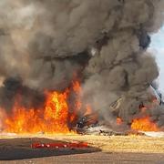 Planet gled i hög hastighet av landningsbanan i Muan, kraschade in i en betongmur och exploderade i ett eldklot. 