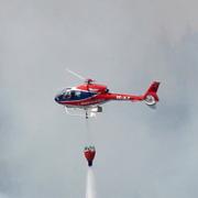 Skogsbrand strax utanför Hammarstrand på tisdagen.