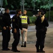 Polisinsats i Kallhäll i natt.