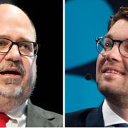 LO-basen Karl-Petter Thorwaldsson och SD-ledaren Jimmie Åkesson.