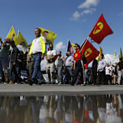Arkivbild. Demonstration arrangerad av Kurdiska Demokratiska Samhällscentret i Stockholm.