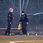 Bild från mordplatsen, 23 mars.