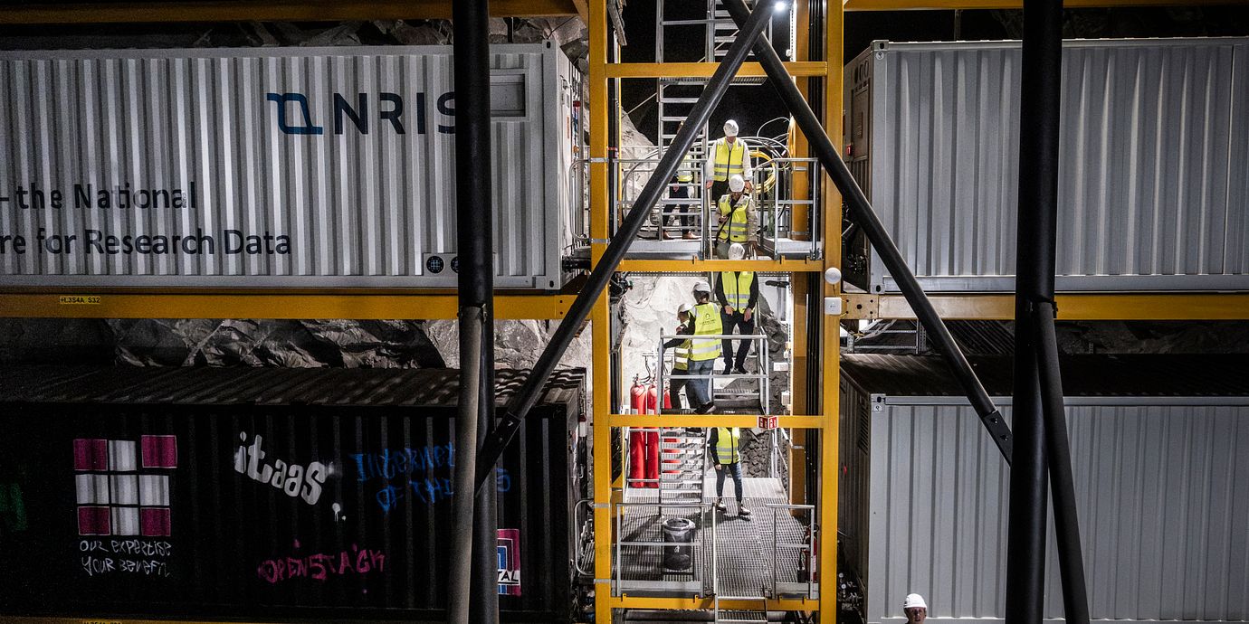 Arkivbild: Datacenter i en avlägsen by i Norge.