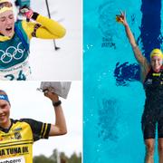 Hanna Öberg, Tove Alexandersson och Sarah Sjöström. 