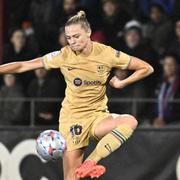 Barcelonas Fridolina Rolfö under en gruppspelsmatch i Champions League mellan FC Rosengård och FC Barcelona.