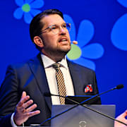 SD-ledaren Jimmie Åkesson talar på landsdagarna.
