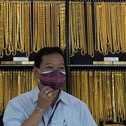 Guldhandlare i Bangkok, Thailand.