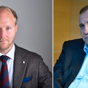 Ludvig Aspling (SD) och Stefan Löfven (S). Illustrationsbild