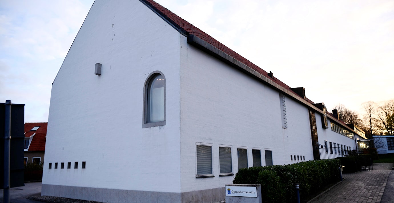 Gotlands tingsrätt i Visby. Arkivbild. 