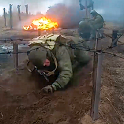 Rysk militärövning i Belarus i början av november/Volodymyr Zelenskyj i sitt tal i natt. TT