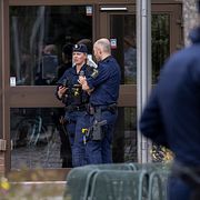 Bild från polisinsatsen, 7 oktober.