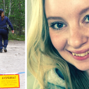 21-åriga Ida Johansson. Poliser i joggingspåret.