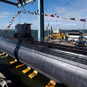 Sjösättning av HMS Gotland.