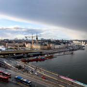 Slussen och Gamla stan.