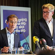 Ulf Kristersson (M) och  Gunnar Strömmer (M).
