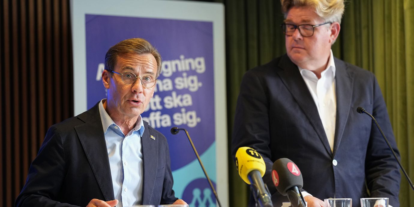 Ulf Kristersson (M) och  Gunnar Strömmer (M).