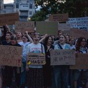 Demonstranter i Kyiv.