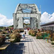 Gör om Lidingöbron till en park föreslår stadsutvecklingsföretaget Urban Nouveau.