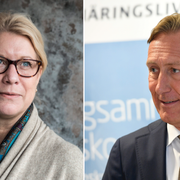 Jan-Olof Jacke, vd Svenskt Näringsliv och Catharina Elmsäter-Svärd, vd Sveriges Byggindustrier, är två av debattörerna.  