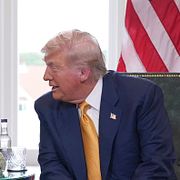 USA:s Donald Trump och EU-chefen Ursula von der Leyen. Arkivbild.