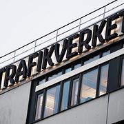 Skylt på Trafikverket vid deras huvudkontor i Solna.