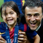 Luis Enrique och dottern Xana.