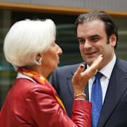 Greklands finansminister Kyriakos Pierrakakis.