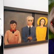 Peter Weiss, detalj ut verket ”Det judiska Prag” samt Gunilla Palmstierna Weiss.