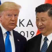 Trump och Xi. Arkivbild.