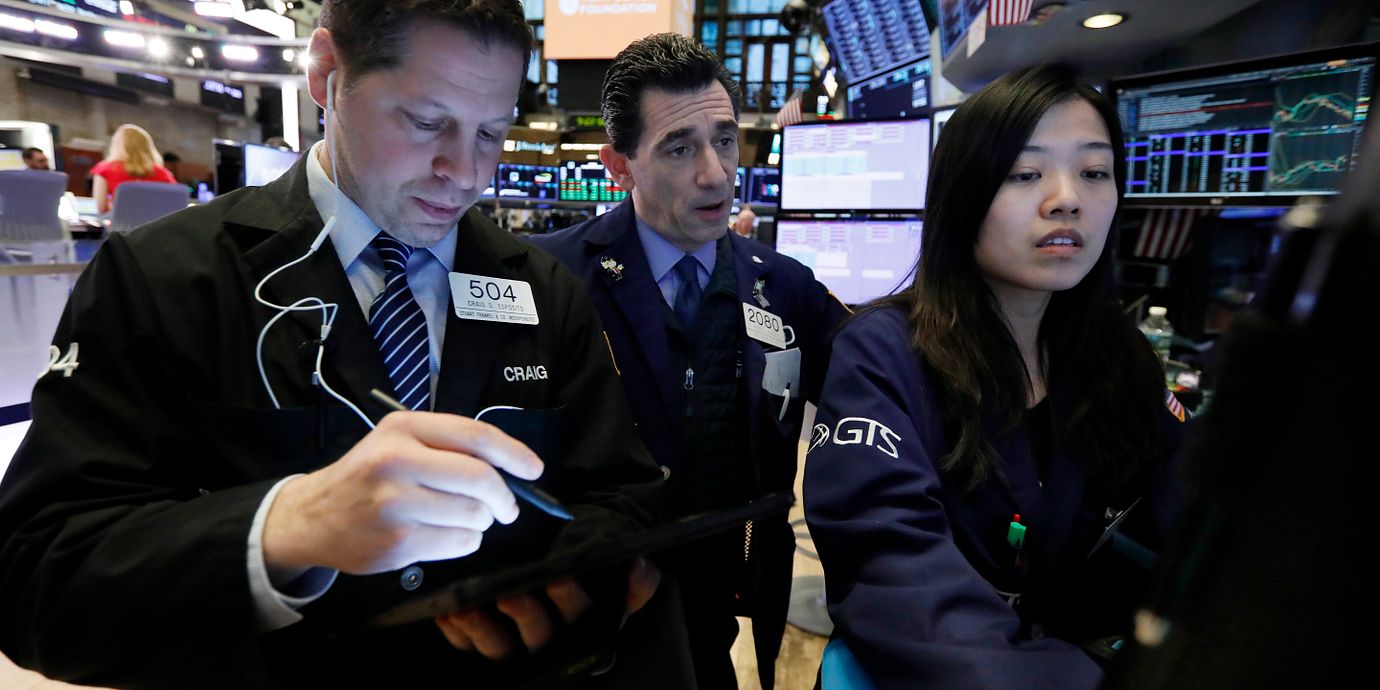 Investerare på Wall Street. Arkivbild.