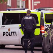 Polisen på plats.