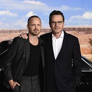 Aaron Paul och Bryan Cranston, huvudrollsinnehavarna i ”Breaking bad”.