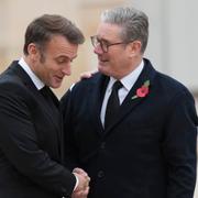  Keir Starmer och Emmanuel Macron