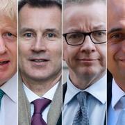 Leadsom, Johnson, Hunt, Gove, Javid och Raab