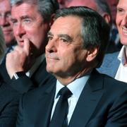 Arkivbild: François Fillon tillsammans med hustrun Penelope. 