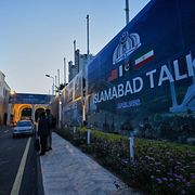 Islamabad under förhandlingarna.