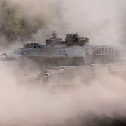En tysk Leopard 2 A6 En tysk Leopard 2 A6 under en övning i april.