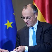 Kristersson och Merz.