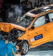 Arkiv. Volvo Cars presenterar nyheter kring företagets säkerhetsarbete. Krocktest av en Volvo XC 90. Björn Larsson Rosvall/TT / TT NYHETSBYRÅN