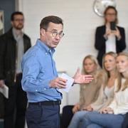  Statsminister Ulf Kristersson (M) i Vellinge på onsdagen.